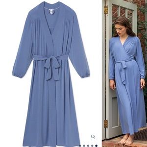 LAKE Long Women's Blue Robe